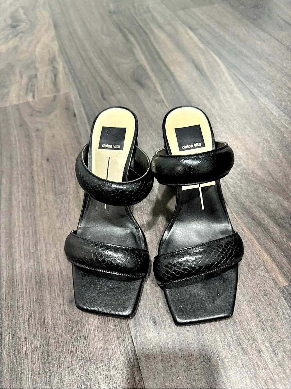 Dolce Vita Black Strappy Heels